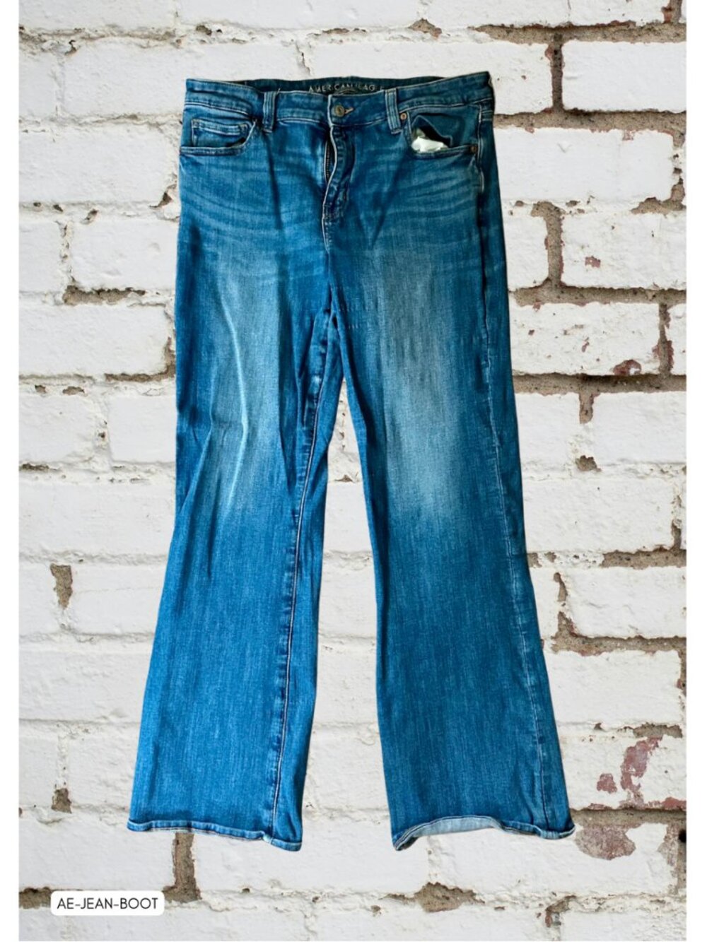 American Eagle Outfitters Next Level Stretch Boot Cut Jeans in Light Blue